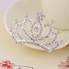 Korean Style Crown Jewelry Comb Hair Ornaments Princess Rhinestone Crown Alloy Colorful Girls Birthday Dance Hair Accessories