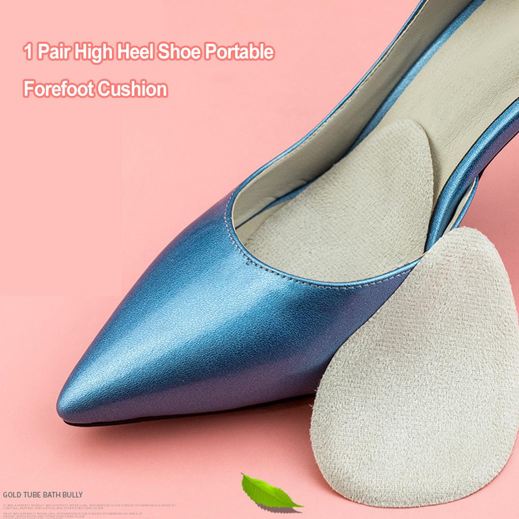 1 Pair High Heel Shoes Portable Forefoot Cushion Health Care Shock Absorbing Foot Pads Feet Insoles Insert Massage Supply