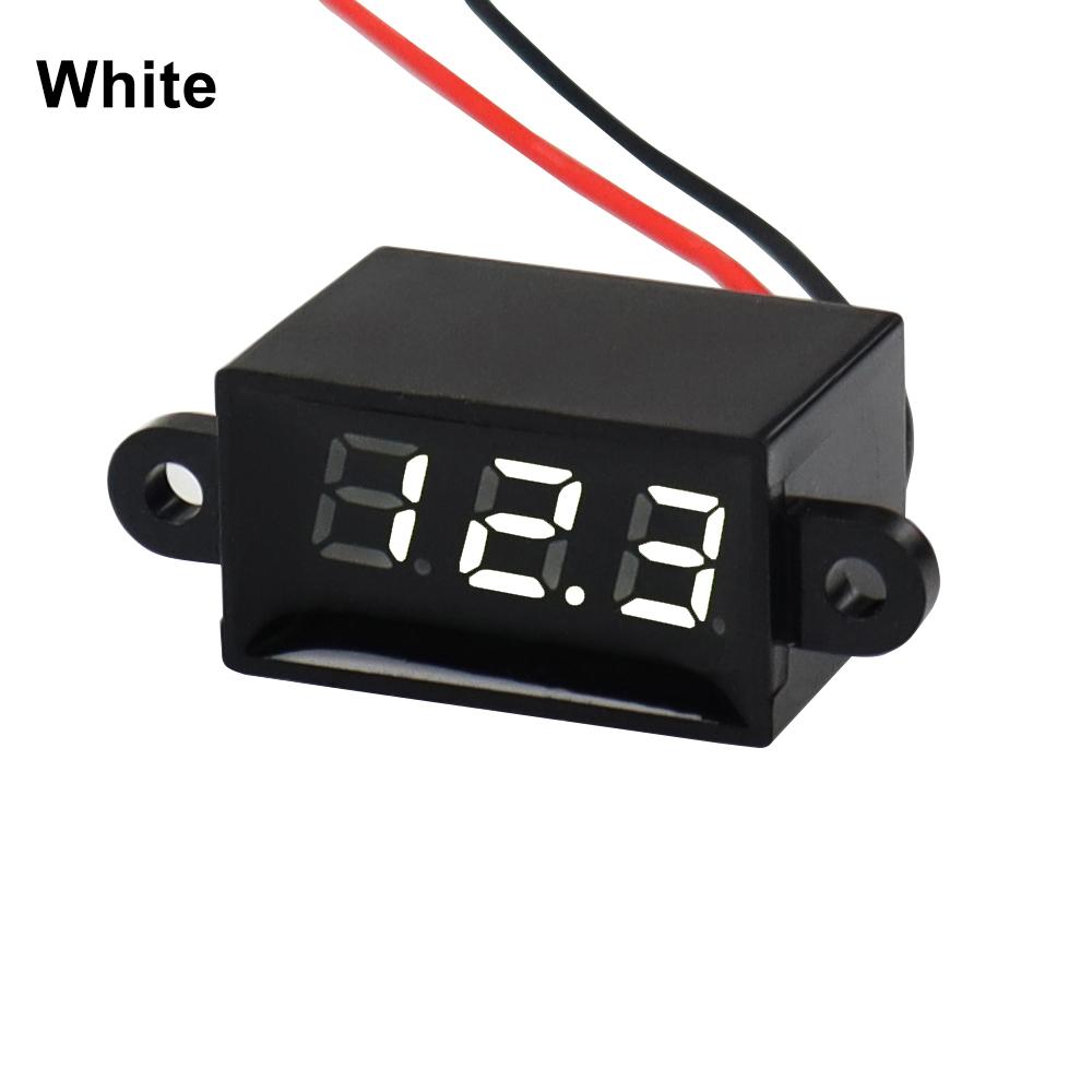 Waterproof Digital LED Voltage Meter DC 3-30V DC 5-130V Indicator Voltmeter For Car Motorcycle 12V 24V 36V 48V 72V 120V