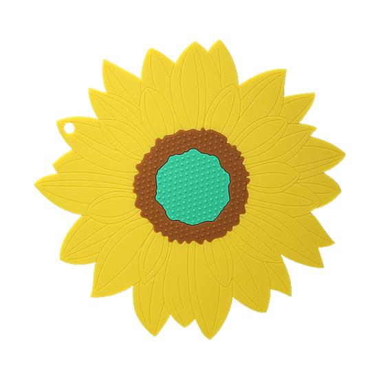 Flower Silicone Coaster Waterproof Heat-resistant Non-slip Table Protection Countertop Floral Placemat Drink Coffee Tea Cup Holder Kitchen Supplies