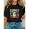 Damen Übergröße T-Shirt Grafik Unisex Kleidung Locker und lässig Kurz Weich und bequem Atmungsaktiv Sport al