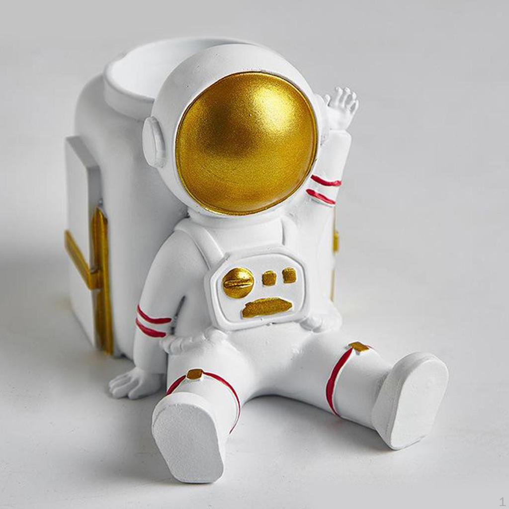Pots, Astronaut Shaped Cartoon Container, Decoration er Desk Ornament