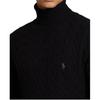 Polo Ralph Lauren Cable Knit Turtleneck Pullover Sweater Men sweater Black MNPOSWE16821711-001