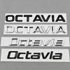 Logo Cromato Nero ABS 3D Lettere Emblema Octavia Badge Posteriore Baule Auto Per OCTAVIA 1 2 3 4 A5 A7 MK3 Adesivo Accessori