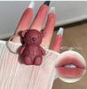 A01 Little Bear Velvet Matte Lip Gloss - Cute Misty Finish for Students