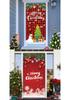 Christmas Santa Claus Door Cover - Yard Decoration & Photo Backdrop
