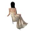 High-end Pure Desire Vacation Dress Summer Niche Tube Top Long Dress Bali Beach Dress