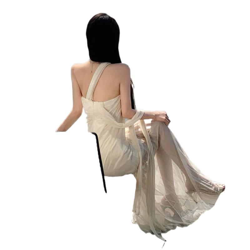 High-end Pure Desire Vacation Dress Summer Niche Tube Top Long Dress Bali Beach Dress