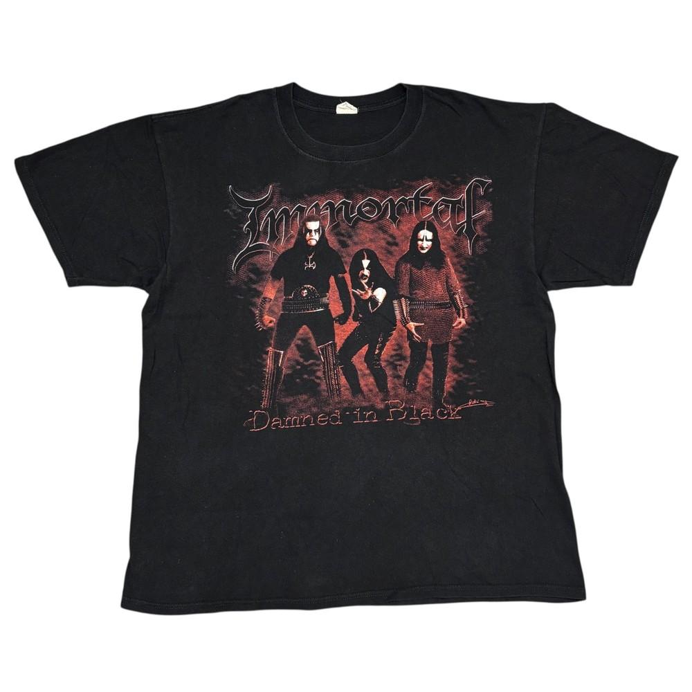 

Vintage Immortal Shirt XL Black Metal Band Tee Tour Concert Darkthrone Marduk Unisex T-Shirt S