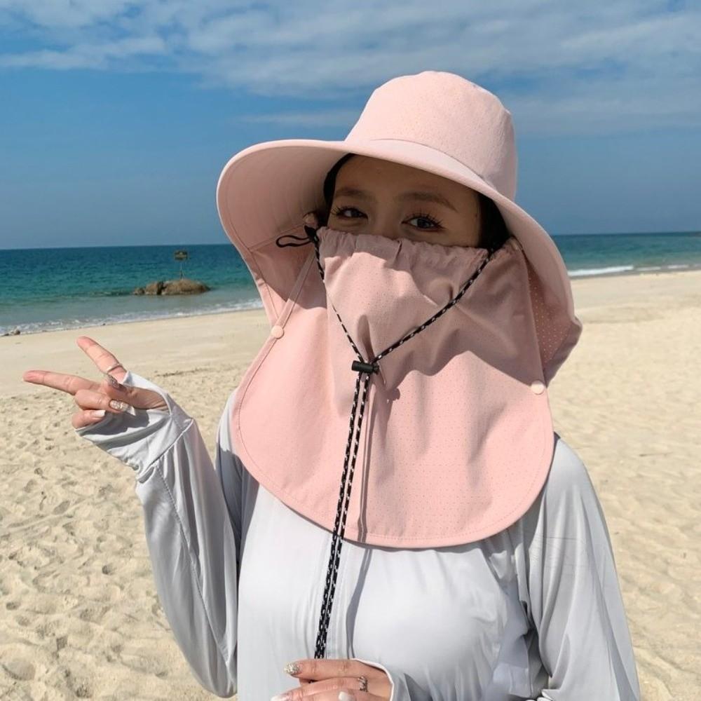 Anti-UV Sun Hat Wide Brim Safari Cap New Visor Cap Outdoor