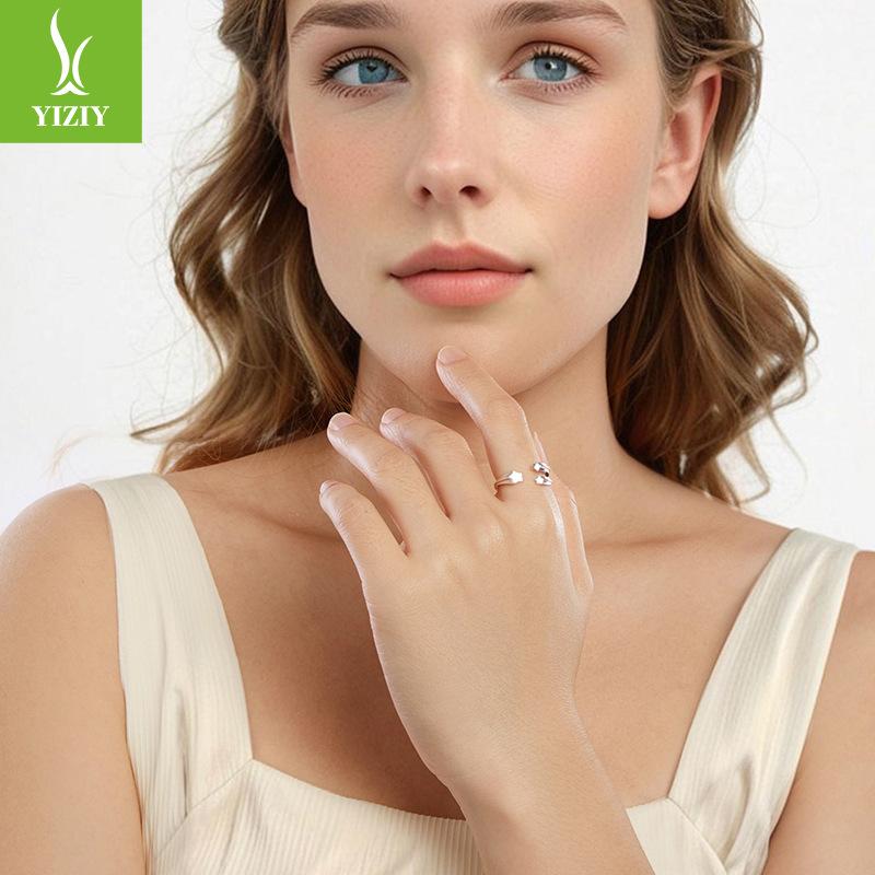 New Star Open Ring 925 Sterling Silver Plain Ring Ring