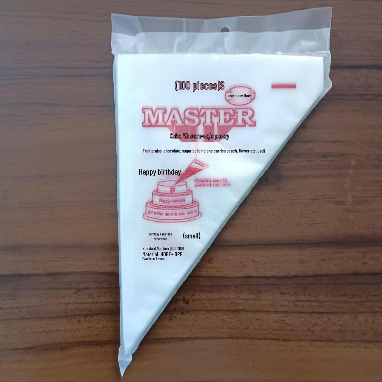 Thickened Food-Grade Disposable Piping Bag for Cookies, Puff, Rose Cream, Piping Tips, and Melted Bean