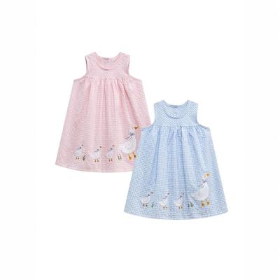 Sommerliches ärmelloses süßes Sonnenkleid für Mädchen Kinder Westenkleid