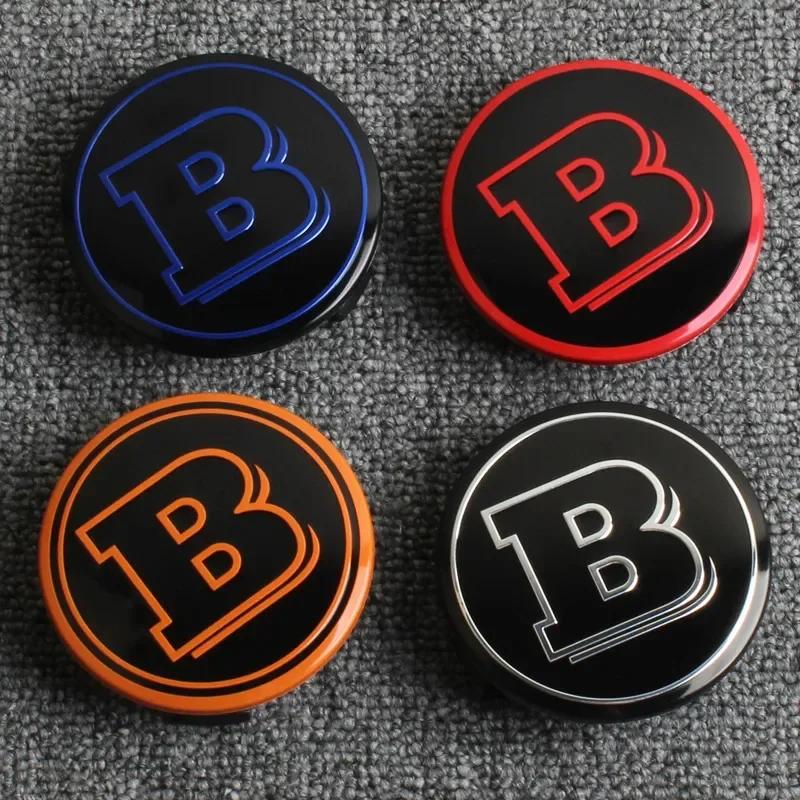 4Pcs 75mm Brabus Logo Car Emblem Wheel Center Hub Cap Accessories AMG Apple  For Mercedes Benz W204 GLA GLC CLA W205 W203 W206