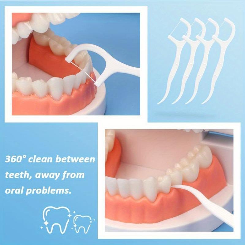 1PACK/50pcs Travel Floss Box, High Toughness Floss Pick, Odorless Floss, Toothpick, Floss Pick, Toothpick Stick, Floss Box
