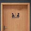 Creativo hombre mujer patrón baño WC baño puerta pegatina DIY calcomanía
