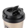 500ml Edelstahl Auto Isolierbecher Vakuumbecher Mattiert Tragbar Kaffeebecher Tasse Gold