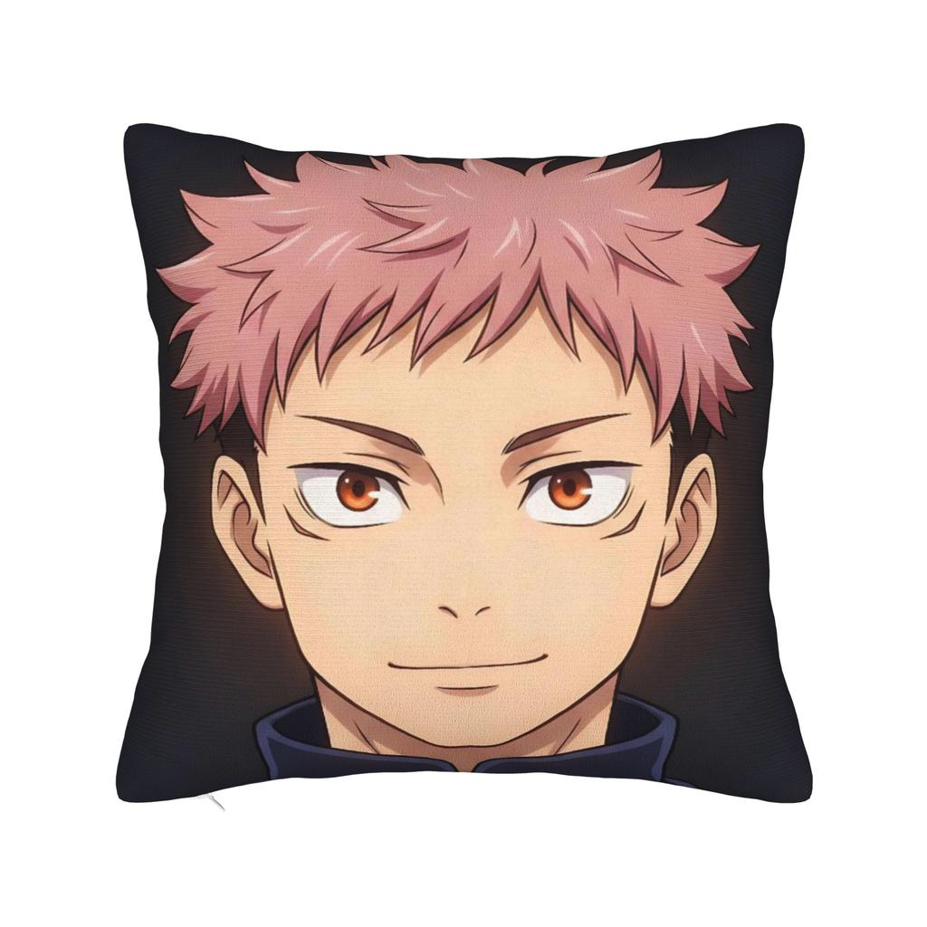 Itadori Yuji Pillowcases Merchandise Soft Cushion Cover Decoration JJK Anime Throw Pillow Case Cover Home Multiple Sizes