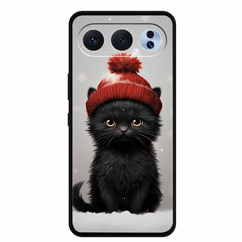Case For Honor 500 Pro 5G 2025 Fashion Black Edge Soft TPU Silicone Covers For Honor 500 Pro Cases Painted Flowers Shells Fundas
