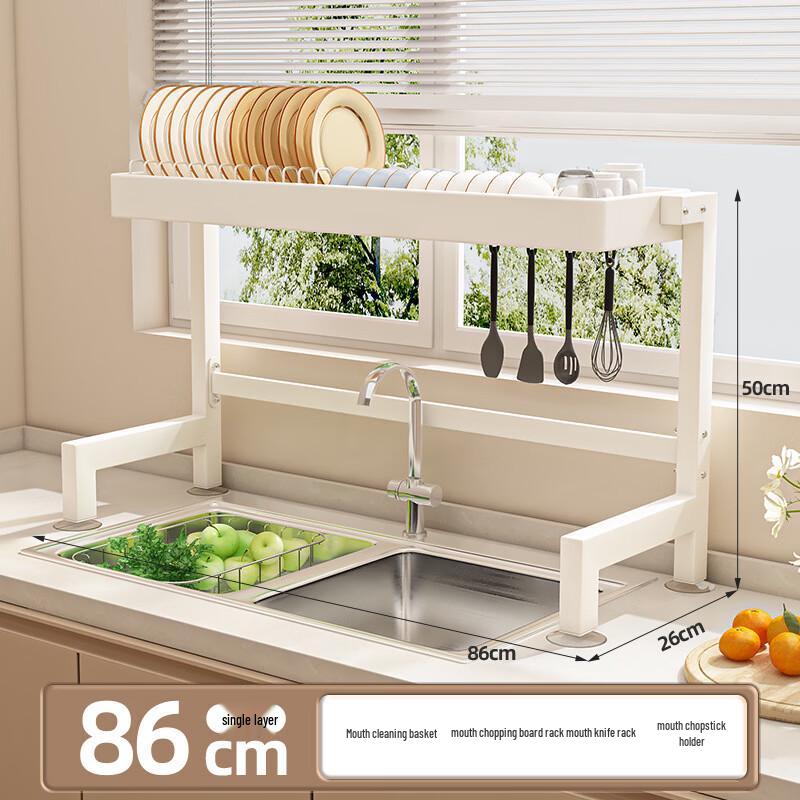 Foldable Over-Sink Kitchen Dish Drying Rack
