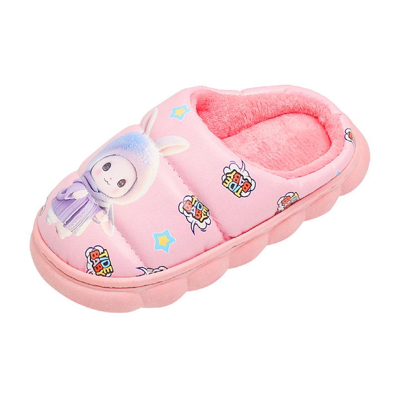 Children's Winter Home Warm Cotton Shoes New Thickened Non-slip Soft Sole Cartoon Cute Indoor Home Cotton Slippers