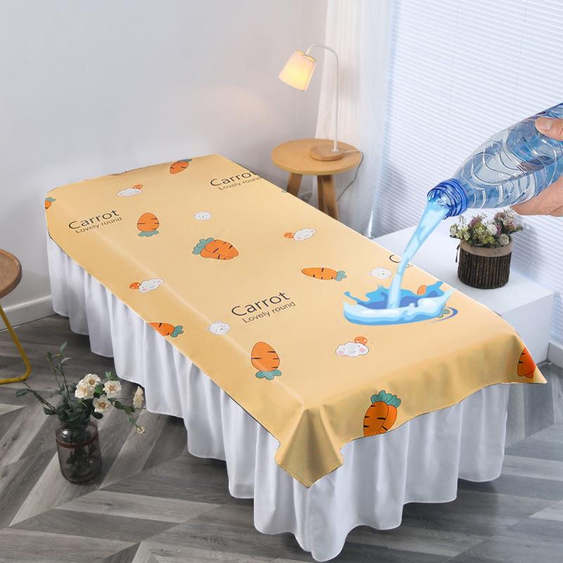 Spa Beauty Salon Massage Table Bed Sheets Water-proof Oil-proof TPU Massage Table Cover With Face Hole Reusable Bedspreads
