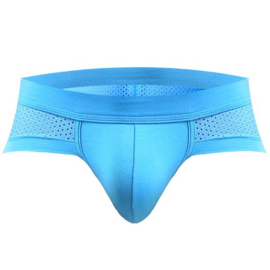 Fashion Men Mesh Breathable Modal Cotton Underwear Shorts Briefs Underpants