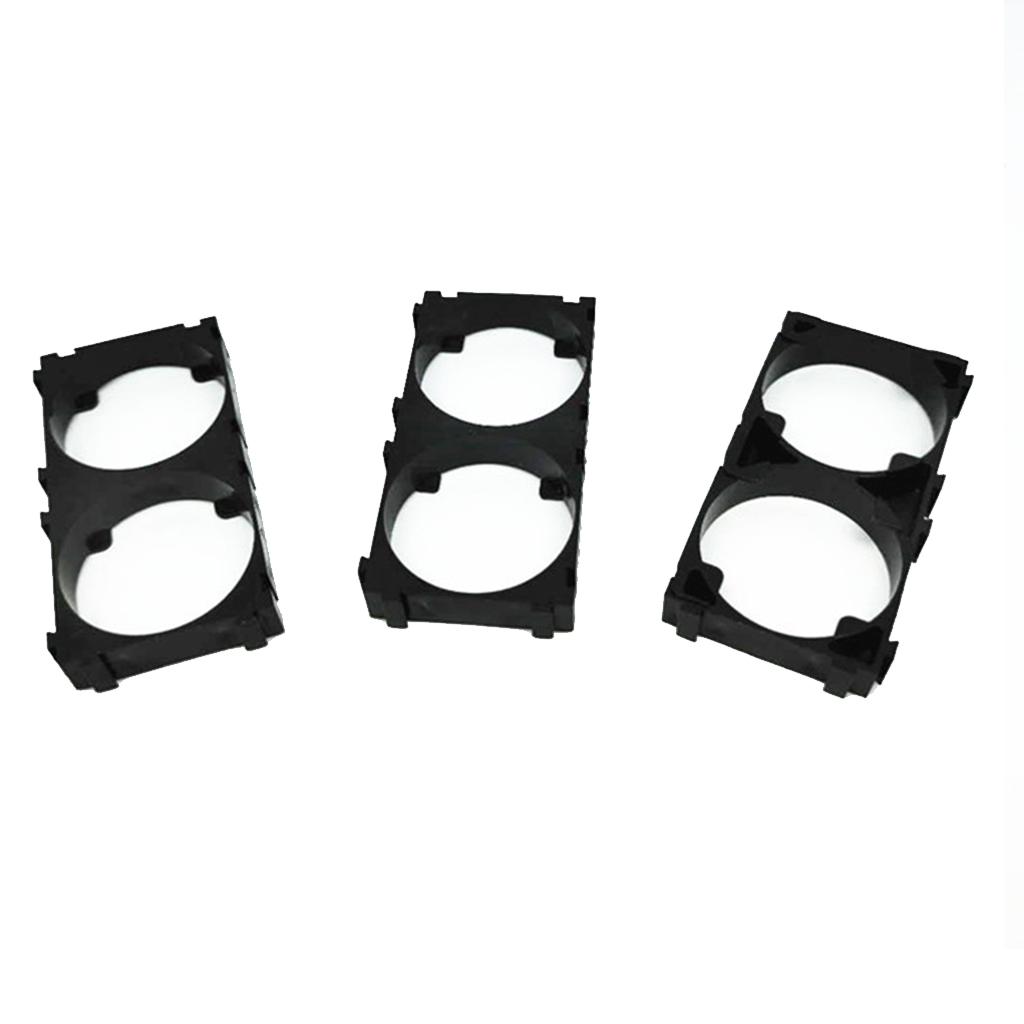 20 Pcs 32650 2x Battery Holder Bracket Cell Safety Anti Vibration Plastic Brackets for 32650 Batteries Replacement