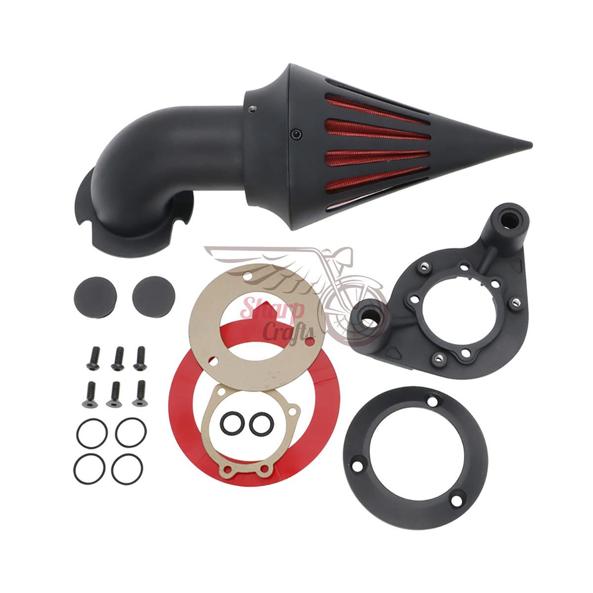 

Motorbike Accessories Spike Air Cleaner Intake Filter System Kits For Harley Davison Sportster XL 883 1200 Forty-Eight 1991-2022 матовий чорний колір