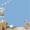 Geometric rhombus wallpaper in azure and blue for the living room and bedroom 50x1000