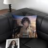 WWaguri KaorukoO Anime Cushion Cover Natural Linen Organic Fabric DoubleSided Printing Sofa Home Decor Gift Pillow Case
