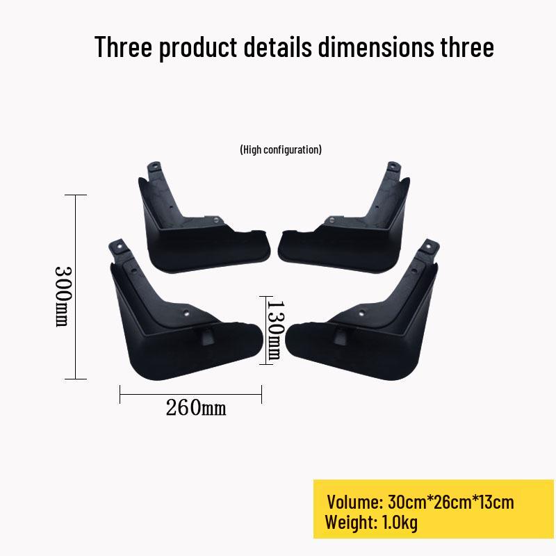 

Ford Escape 2020-2021 Soft Rubber Mudguard Accessories Ford Escape (High Trim)