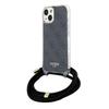 Guess Guhcp15Shc4Sek Iphone 15 / 14 / 13 6.1 Czarny/Black Hardcase Crossbody Cord 4G Print