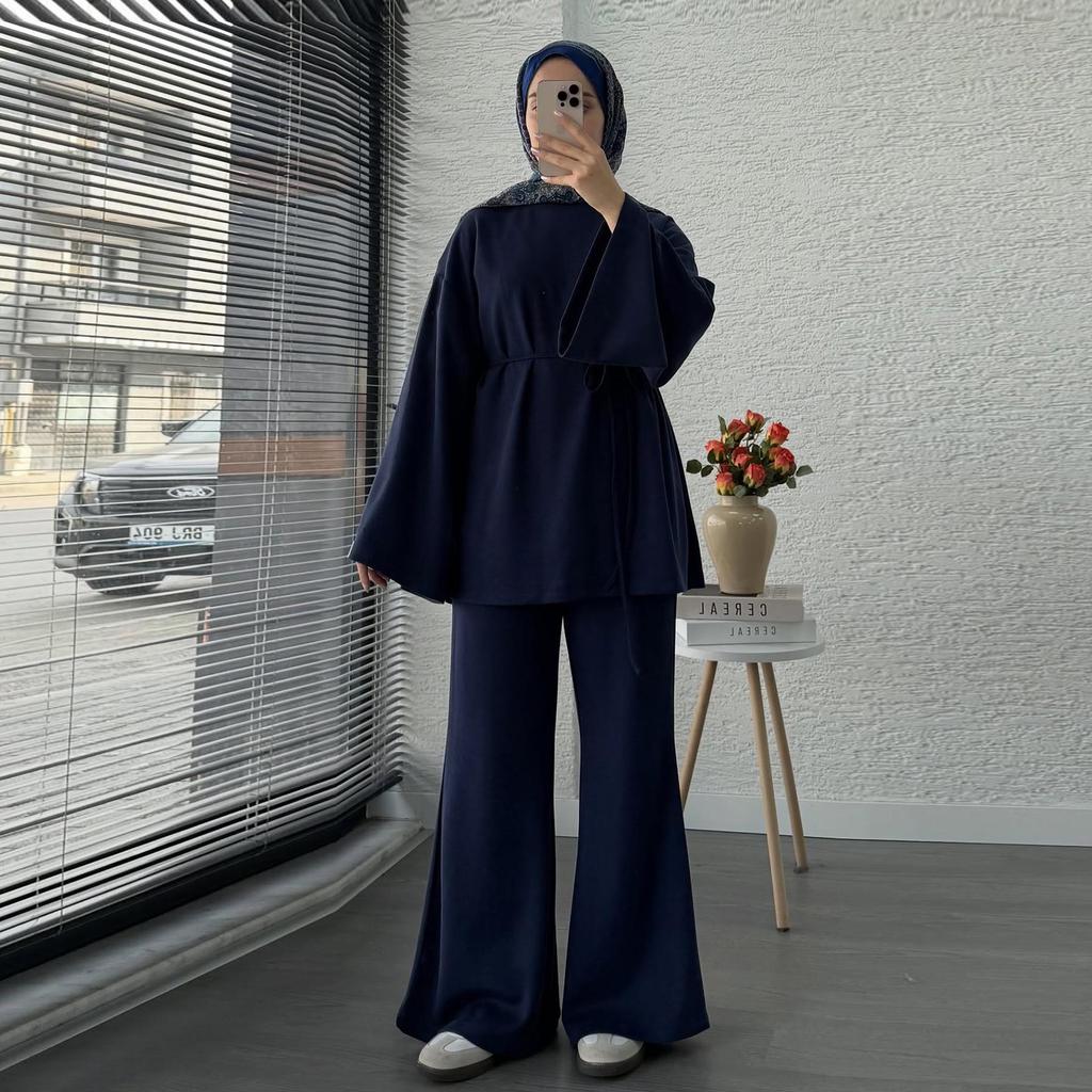 Loriya2025 Dubai Turkey Solid Two-Piece Set LR1131 & LR1132
