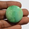 Natural Chrysoprase Gemstone Cabochon - Loose Semi Precious Stone 63 Carats Round Shape 31x31 Mm, Jewelry Craft Supply