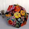 1pc Floral Pattern Automatic Folding Umbrella, Portable & Foldable Design with 8 Ribs, Casual Outdoor Accessory Halloween and Christmas gift