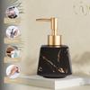 Keramisk flytande tvåldispenser för badrum (260 ml) - Handtvålflaska med marmorfinish för köket - Tvåldispenser