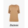 Blacknini Yin Huafu/"LP Style" Italy Organza 100 Mulberry Silk Comfortable 0 Pressure Feeling Short Sleeve T-shirt