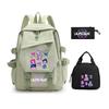 Demon Hunters KPop Demon Hunters Student School Bag Three-piece School Bag Zipper Pencil Case
