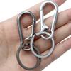 1/20pcs Carabiner Clip Keychain Metal Carabiner Shape Key Ring Keyring Key Holder Clips Hook Holder Organizer Car Keys Finder
