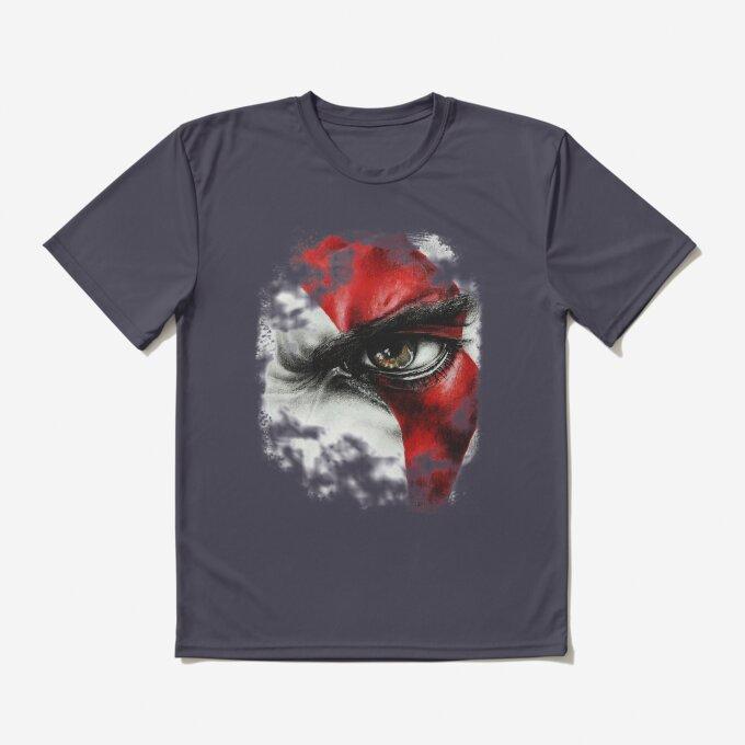 Kratos Eye God of War Art TShirt for Men and Women Summer Pure Cotton Clothing Fashion Casual Short Sleeved Tshirt Unisex