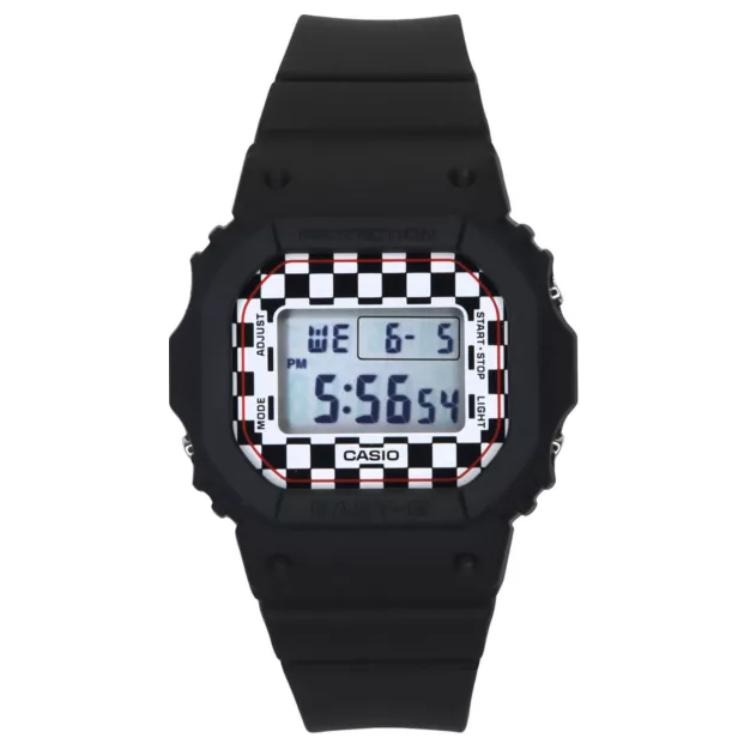 

CASIO BABY G Small Block Special Limited Edition Gift Box With Free Doll Bear Quartz Movement Resin Strap BGD-565GS-1PR Black Regular Watch Box