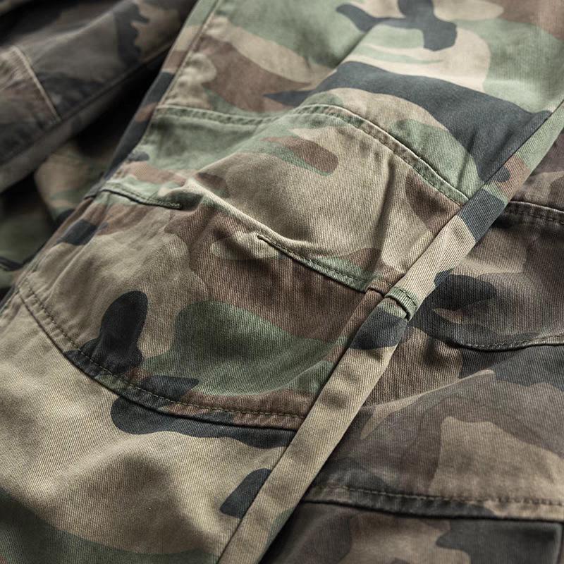 Men's Trendy Camouflage Cargo Pants - Multi-Pocket, Loose, Wear & Stain-Resistant Work Pants