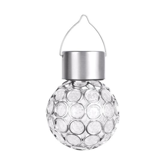 Lichtlaterne zum Aufhängen, wasserdicht, PVC, hohl, runde LED-Kugelleuchte für den Garten