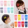 10pz Nuovi Fermagli per Capelli Colorati a Forma di Goccia d'Acqua Dolci Fermagli per Capelli Barrettes Slid Clip Accessori per Capelli alla Moda per Donne Ragazze