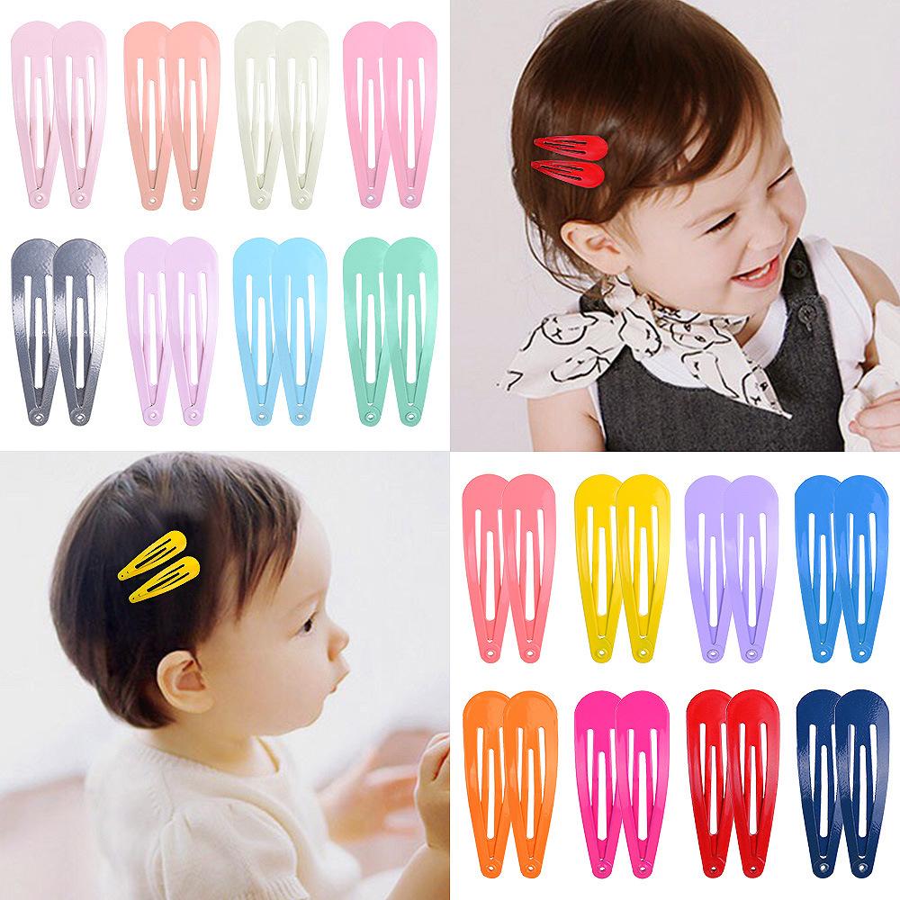 10pz Nuovi Fermagli per Capelli Colorati a Forma di Goccia d'Acqua Dolci Fermagli per Capelli Barrettes Slid Clip Accessori per Capelli alla Moda per Donne Ragazze