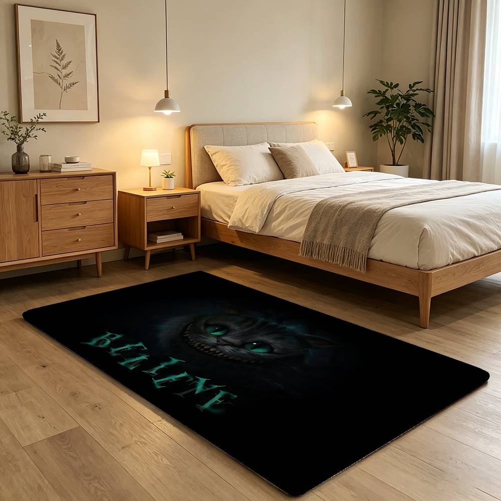 Anime C-cheshire Cat Carpet Bathroom Anti-slip Mat Door Mat Home Decoration Mat Entrance Door Mat Scratch-resistant Door Mat