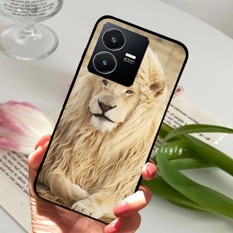 Pro Vivo Y22S 2022 Pouzdro Nárazuvzdorné Měkké TPU Silikonové Kryt Telefonu Pro Vivo Y22 Y 22 V2207 Y22S V2206 Funda Capa Kreslený Vivoy22