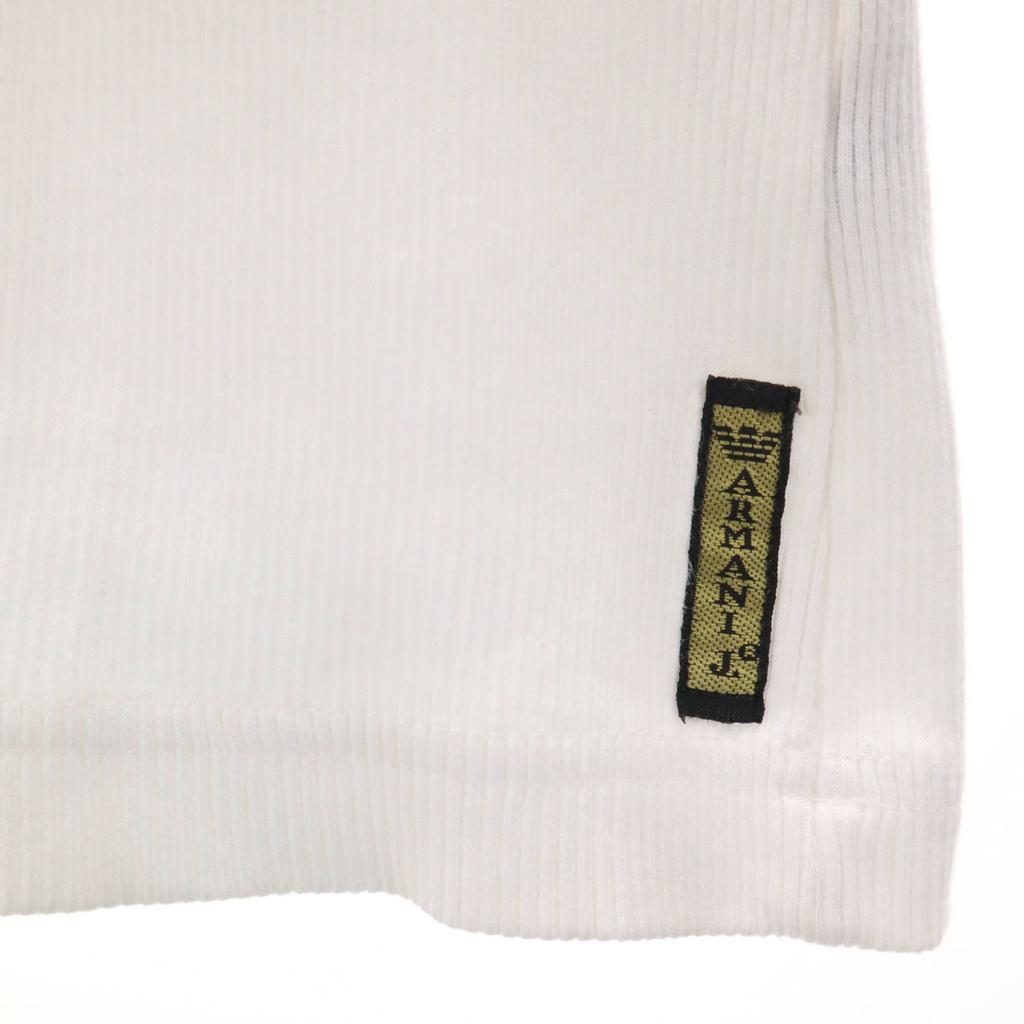 Armani Jeans Short Sleeve Rib T-shirt L White Women Used