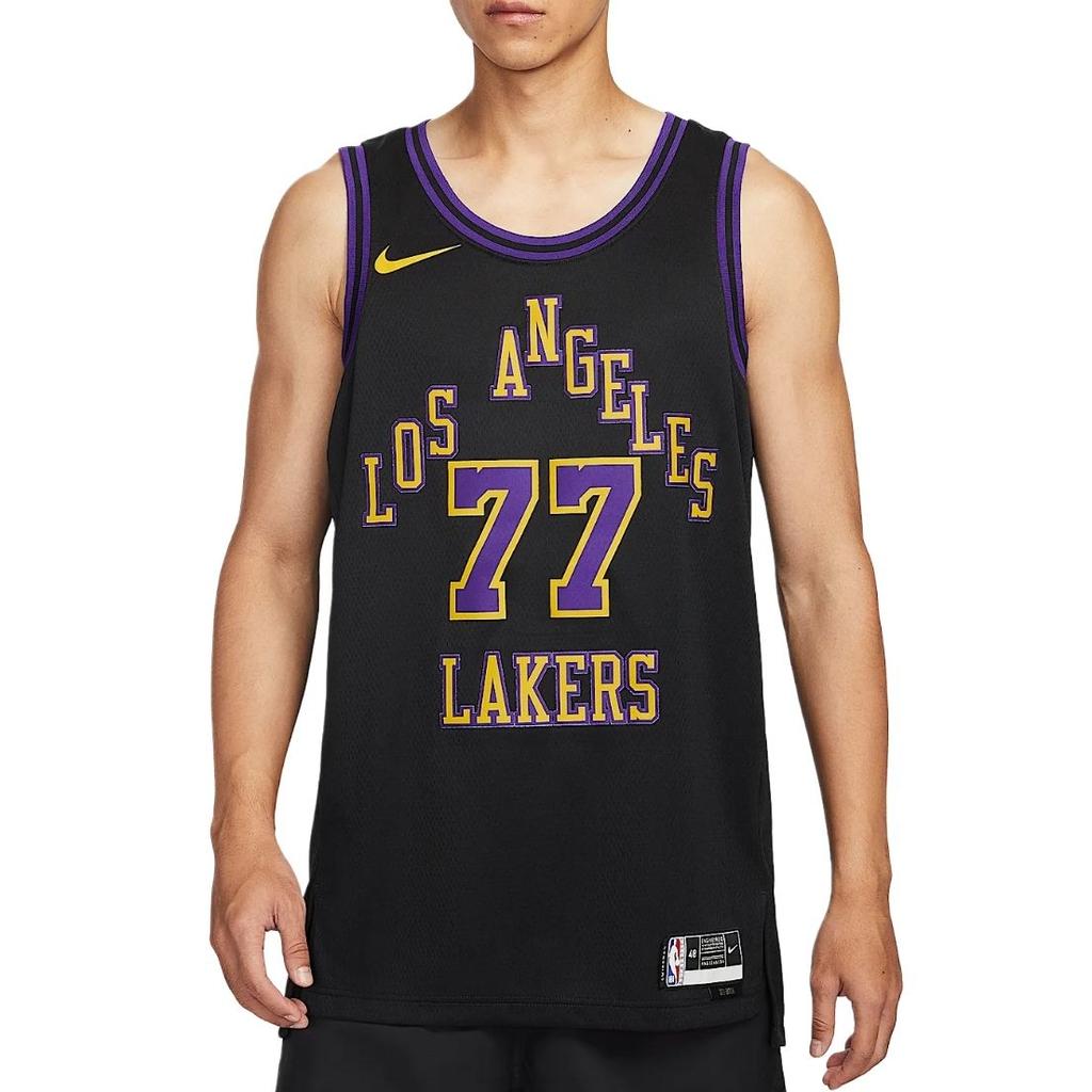 Nike Dri-FIT NBA Luka Doncic 2023/24 Los Angeles Lakers City Edition Swingman Jersey 'Black' Men's DX8506-014